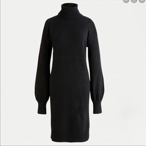 J Crew Black Turtleneck Sweater Dress